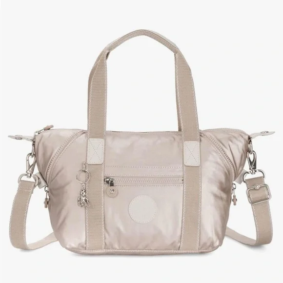 Kipling Art Mini handbag in a metallic rose - Picture 2 of 16
